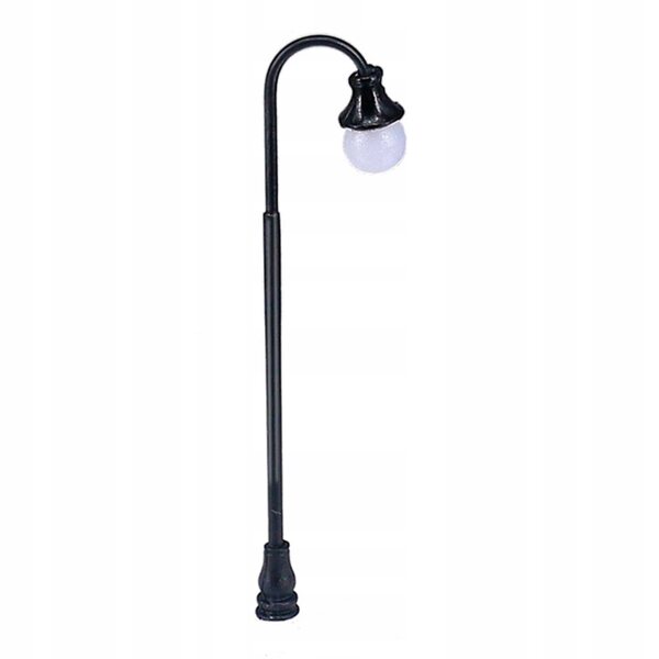 Lot de 10 lampadaires miniatures 1:100 LED 3 V lumières chaudes pour la modélisation ferroviaire