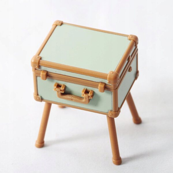 Etui Miniatura per Trucco 1:12 per Casa delle Bambole - Verde Realistico
