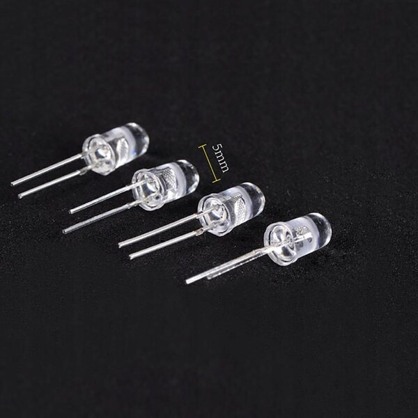 Lot de 5 câbles LED pour éclairage DIY, maquettes, trains et dioramas 250 mm
