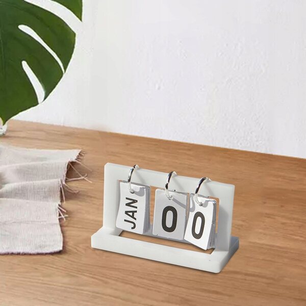 Mini calendario bianco per casa delle bambole in scala 1:6, accessorio decorativo