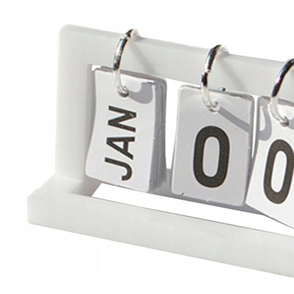 Mini calendario bianco per casa delle bambole in scala 1:6, accessorio decorativo