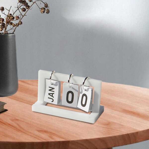 Mini calendario bianco per casa delle bambole in scala 1:6, accessorio decorativo