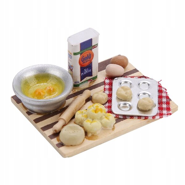 Hochwertiges Brot-Miniatur-Puppenhauszubehör im Maßstab 1:12
