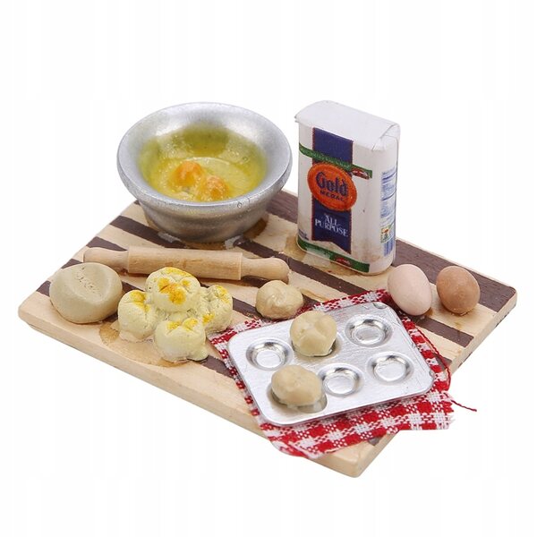 Hochwertiges Brot-Miniatur-Puppenhauszubehör im Maßstab 1:12
