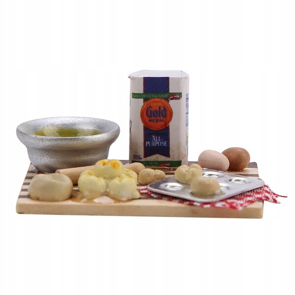 Hochwertiges Brot-Miniatur-Puppenhauszubehör im Maßstab 1:12