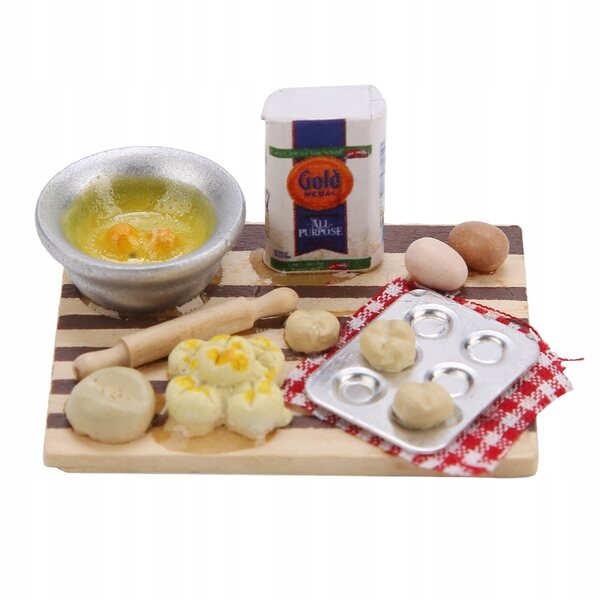 Hochwertiges Brot-Miniatur-Puppenhauszubehör im Maßstab 1:12