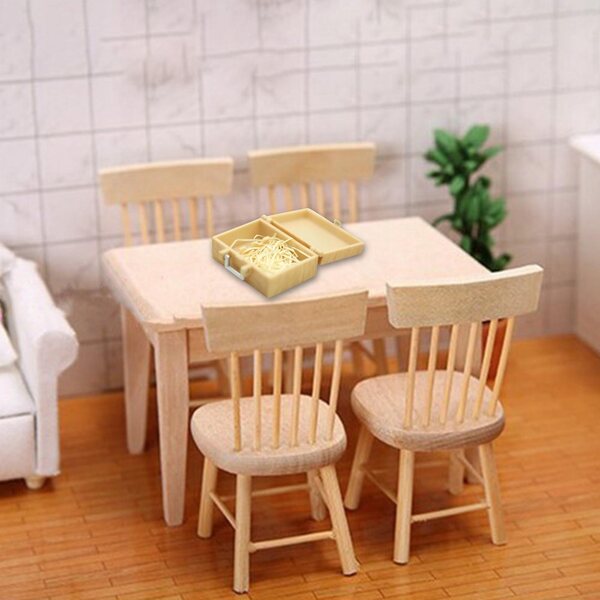 Puppenhauszubehör 1:12 Miniatur-Partydekorationsset aus Holz