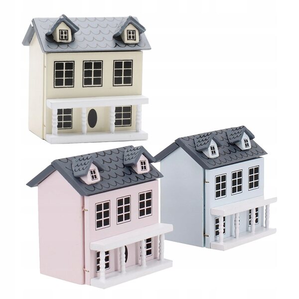 Set di 3 Miniature in Legno per Decorazione Casa delle Bambole e Gioco Creativo