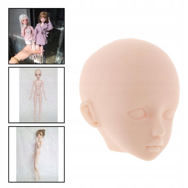 BJD 25 cm 1/6 Gelenkkörper mit Kunststoffkopf ohne Augen, normale Haut