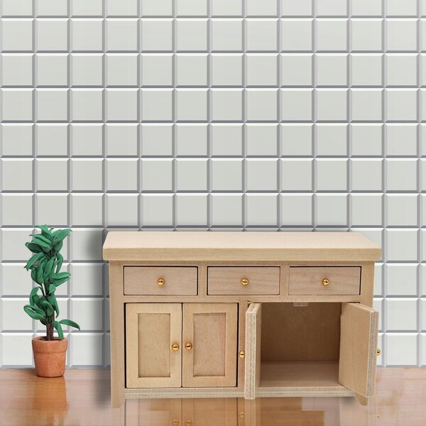 1:12 Miniatur-Kleiderschrank aus Holz für detaillierte Puppenhaus-Einrichtungen