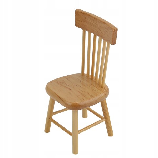 Ensemble miniature de table à manger et 4 chaises en bois pour maison de poupée à l'échelle 1:12