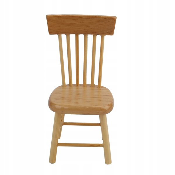 Ensemble miniature de table à manger et 4 chaises en bois pour maison de poupée à l'échelle 1:12