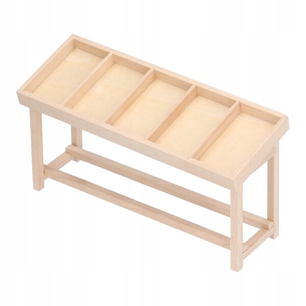 1:12 Miniaturregal für Puppenhäuser aus realistischem und langlebigem Holz