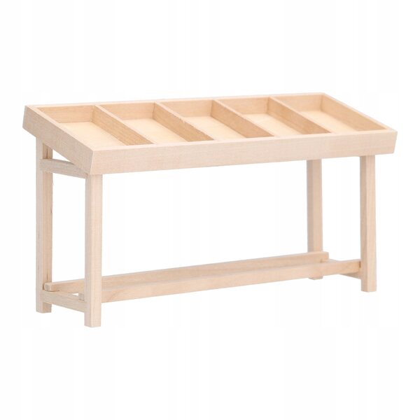 1:12 Miniaturregal für Puppenhäuser aus realistischem und langlebigem Holz