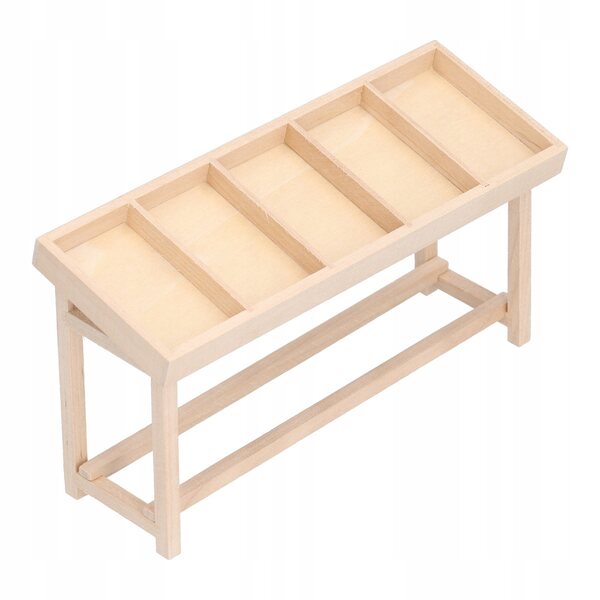 1:12 Miniaturregal für Puppenhäuser aus realistischem und langlebigem Holz