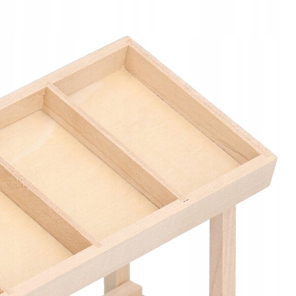 1:12 Miniaturregal für Puppenhäuser aus realistischem und langlebigem Holz
