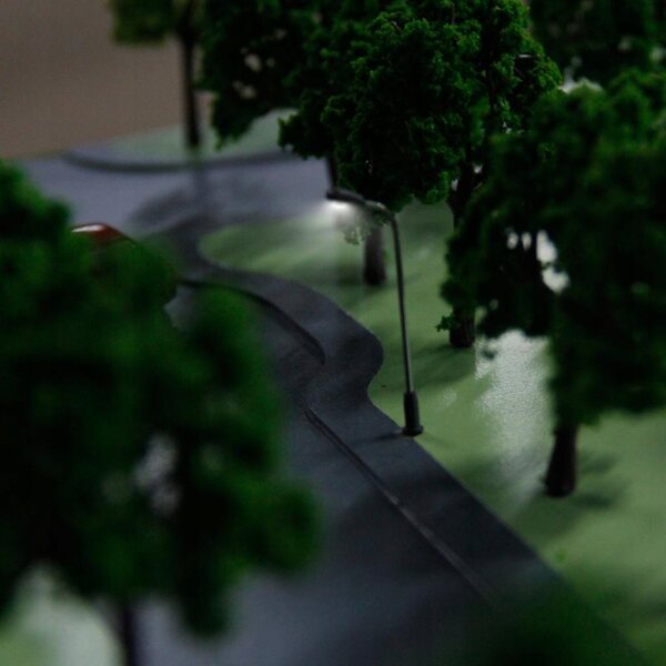10 Straßenlaternen Modelleisenbahn 1:300 für Straßen-Diorama-Zugszene