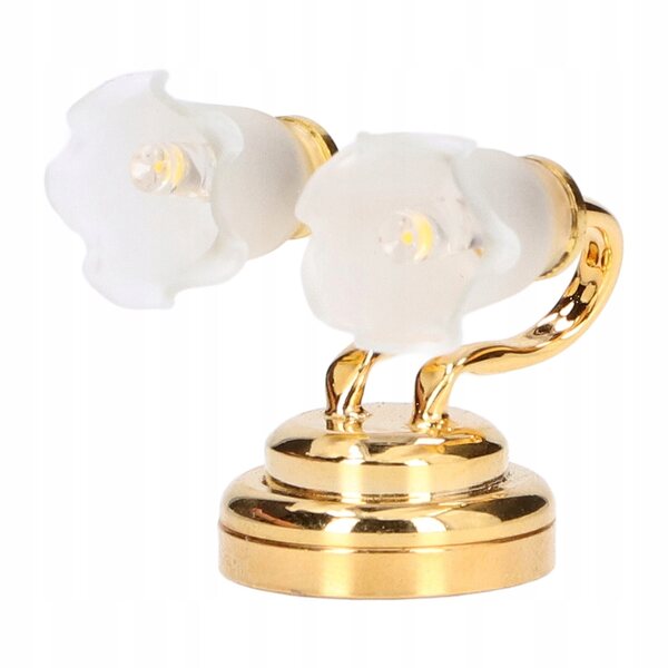 Lampada Miniatura Led 1:12 per Casa delle Bambole Wall Decor in Metallo e Vetro