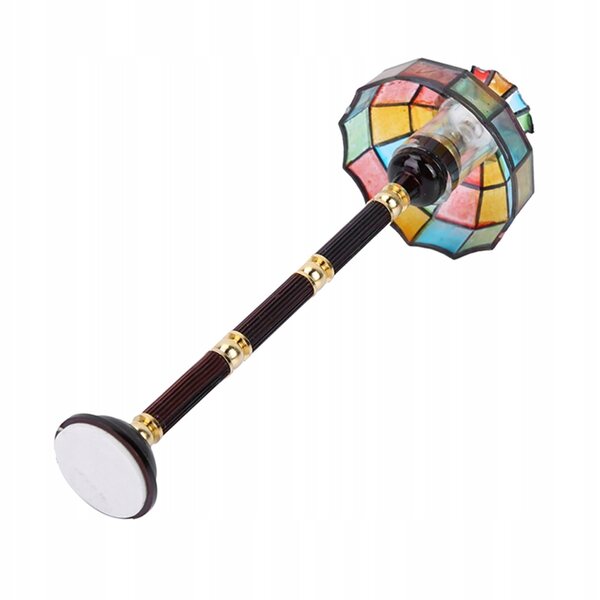 Lampada da Terra Miniatura 1:12 LED per Casa delle Bambole in Metallo