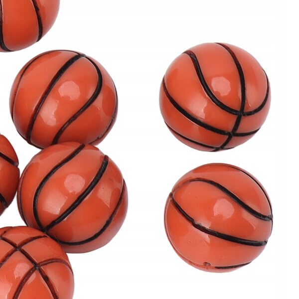 Miniatura 1:12 Pallone da Basket in Plastica per Casa delle Bambole Decorazione Sportiva