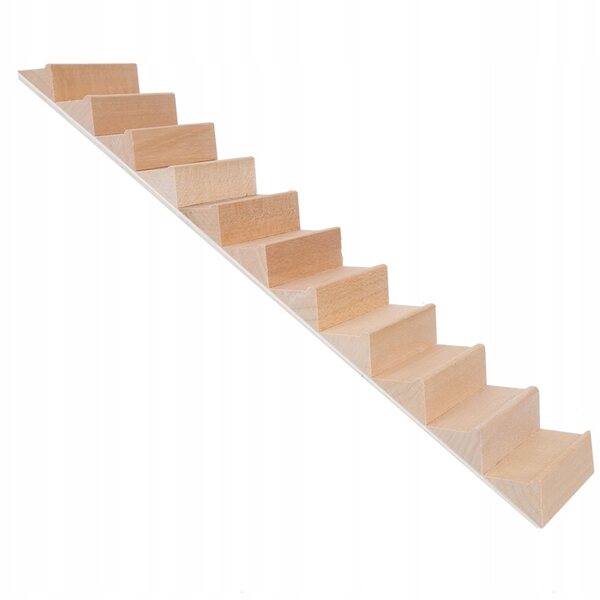 Miniaturtreppe 1:12 Holztreppe DIY-Treppe für Puppenhäuser