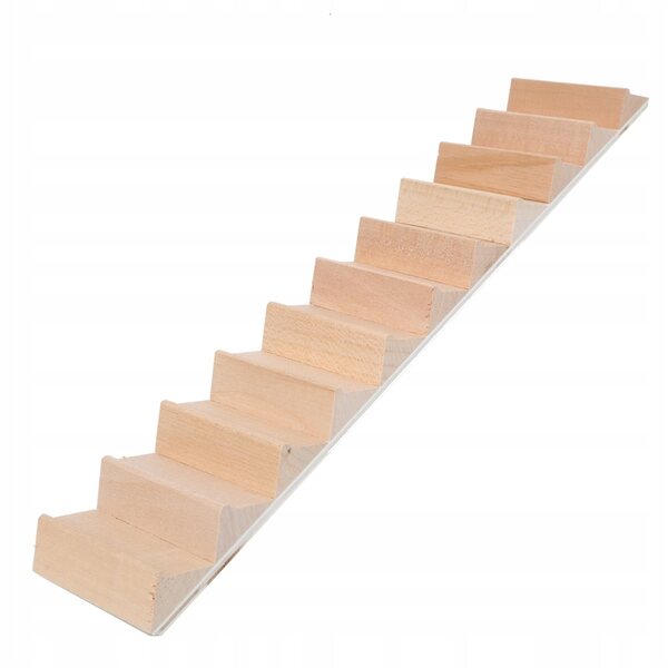 Miniaturtreppe 1:12 Holztreppe DIY-Treppe für Puppenhäuser