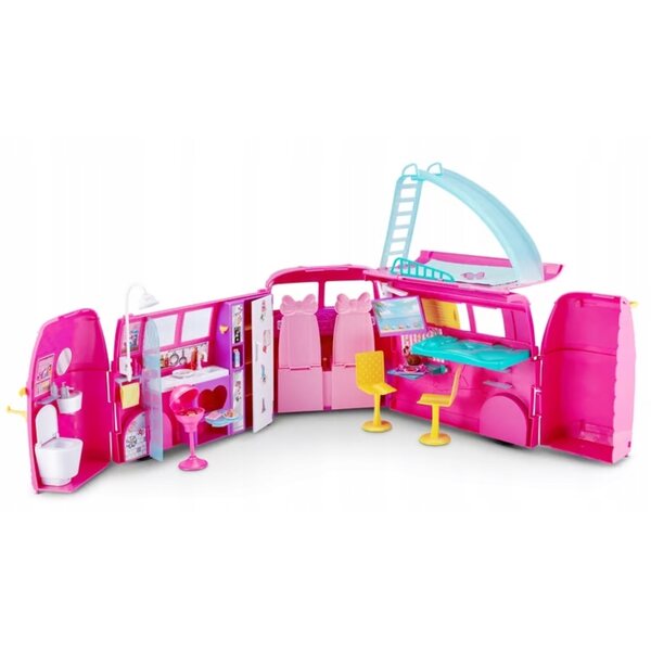 Kamper retrò ZURU Sparkle Girlz per bambole con accessori e piscina, età 3+