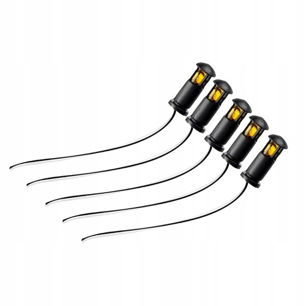 Set 5 Lampade LED per Diorama e Modellismo Ferroviario 6V con Fili Inclusi