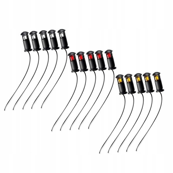 Set 5 Lampade LED per Diorama e Modellismo Ferroviario 6V con Fili Inclusi