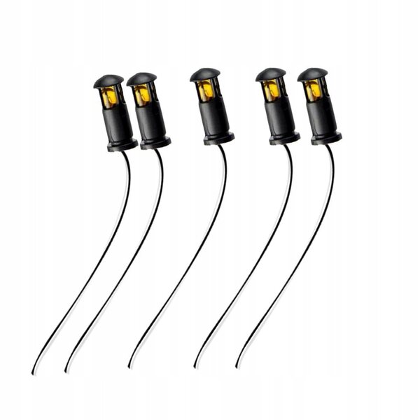 Set 5 Lampade LED per Diorama e Modellismo Ferroviario 6V con Fili Inclusi