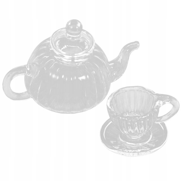 Ensemble miniature de verres et pichet en verre pour décorations et photographie