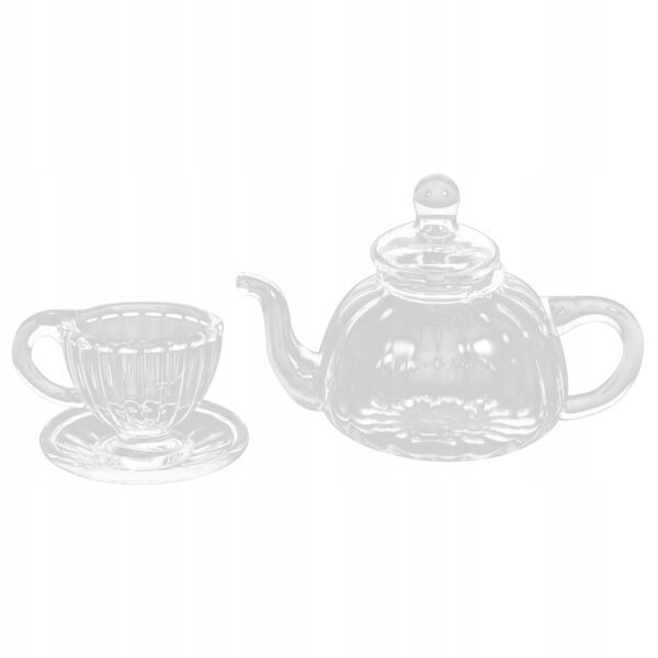 Ensemble miniature de verres et pichet en verre pour décorations et photographie