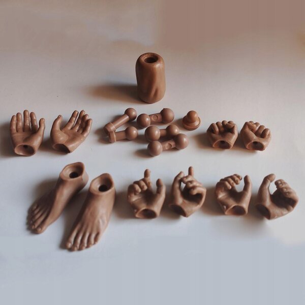 Ersatzteilset für 1:6 ABS-Actionfigurenkörper Nude Style 4