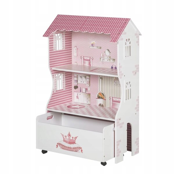 Maison de poupée Roba avec tiroir 102 cm - ensemble de meubles pour enfants en bois