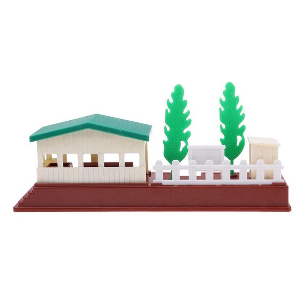 Landbahnhof-Modell für Sandtisch – kreatives DIY-Spiel