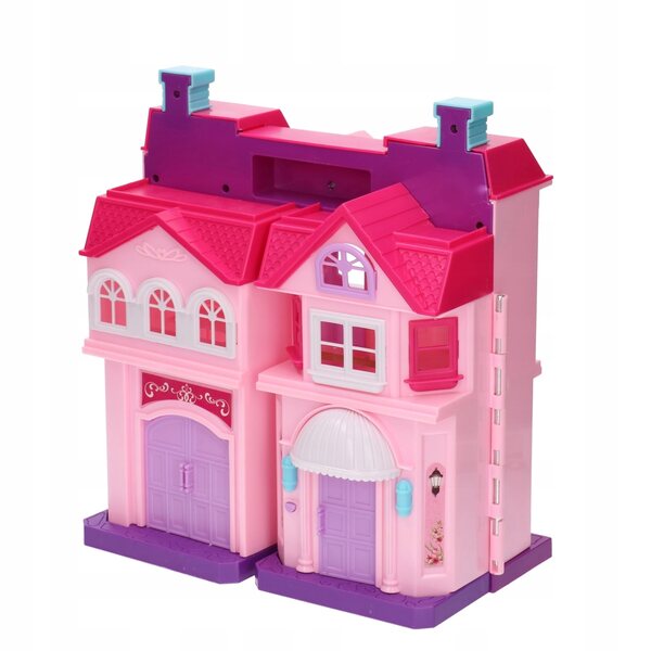 WILLA Puppenhaus mit Möbeln und batteriebetriebenem Gong, ideal für Kinder ab 3 Jahren