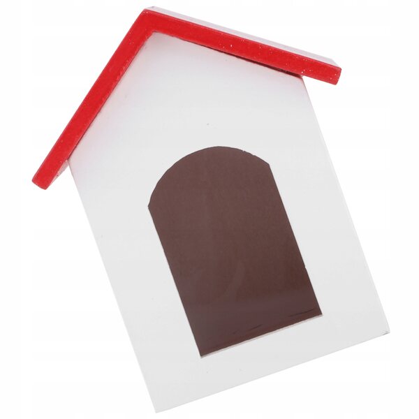 Dollhouse Casetta in Legno con Tetto e Muri Rossi Scala 1:12 per Bambini