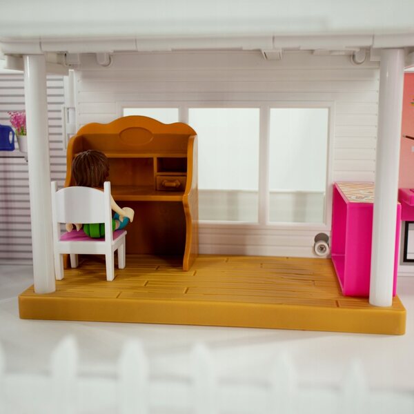 Icom Poland Toys4All Mini-Puppenhaus mit Hubschrauber 49 cm CE