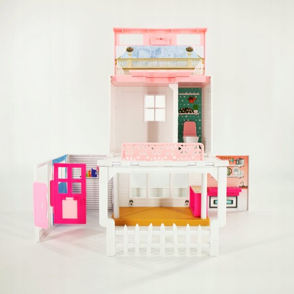 Icom Poland Toys4All Mini-Puppenhaus mit Hubschrauber 49 cm CE