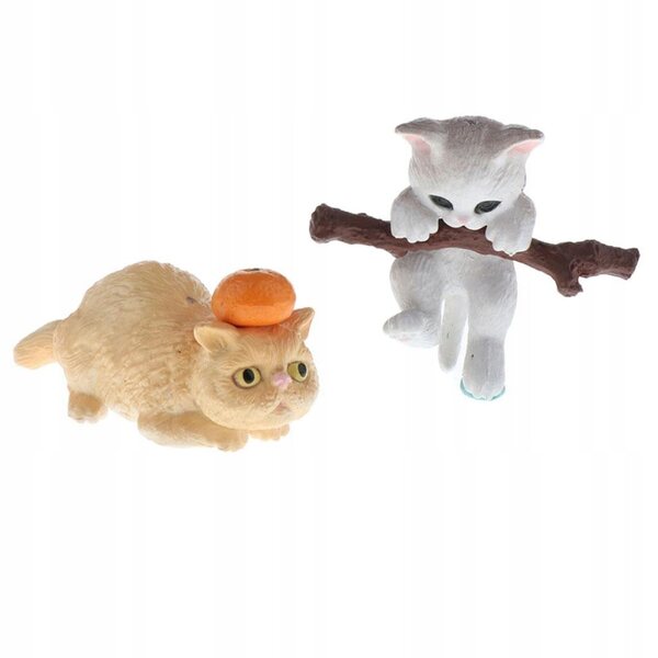 Katzenminiaturen aus Kunstharz für Puppenhäuser 1:12 – realistische Dekorationen