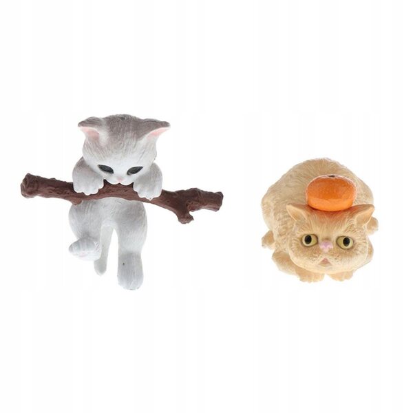 Katzenminiaturen aus Kunstharz für Puppenhäuser 1:12 – realistische Dekorationen