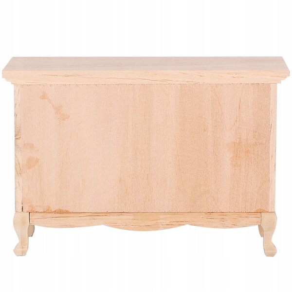 1:12 Miniaturschrank mit Schublade für Puppenhaus, umweltfreundliches Holz