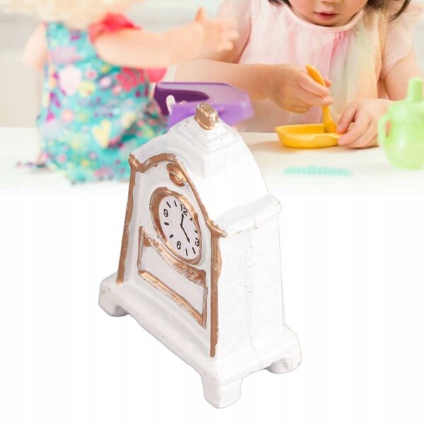 Tavolo bianco 1:12 per casa delle bambole - Decorazione miniatura realistica