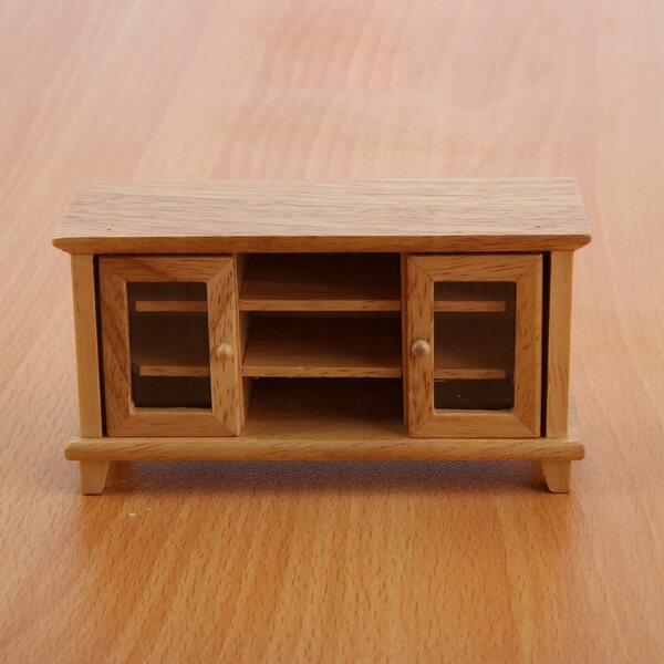 Meubles miniatures en bois à l'échelle 1:12 pour maison de poupées - Blanc
