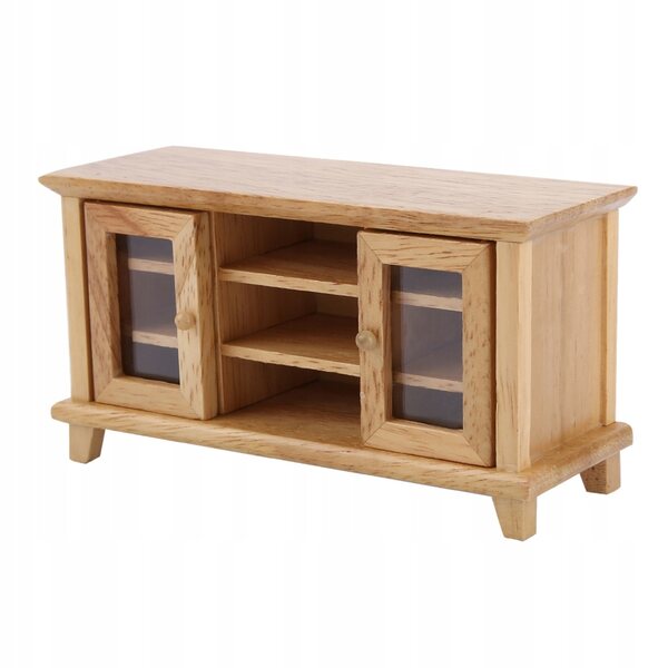 Meubles miniatures en bois à l'échelle 1:12 pour maison de poupées - Blanc