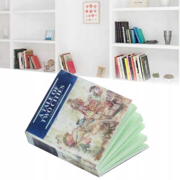 Mini książka do domku dla lalek w skali 1:12 Śliczna miniaturowa dekoracja książki Akcesor