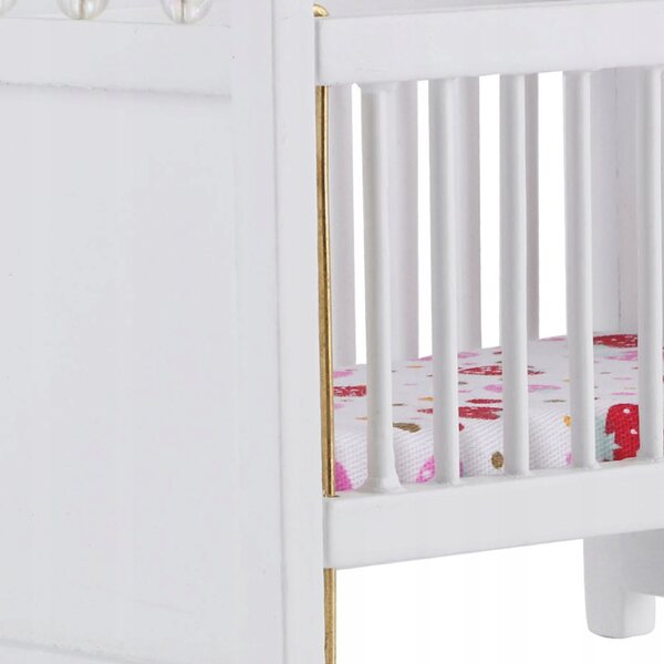 1:12 domek dla lalek Mini model łóżka z materacem imitacja mebli LY