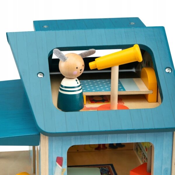 Moulin Roty Holzhaus am See La Grande Famille mit Zubehör für Kinder ab 3 Jahren