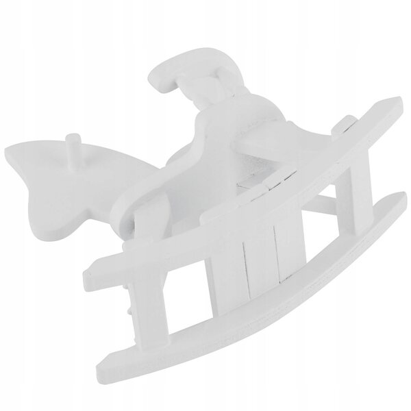 Cavallo a dondolo in legno scala 1:12 per case delle bambole e miniature