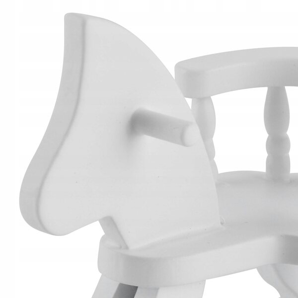 Cavallo a dondolo in legno scala 1:12 per case delle bambole e miniature